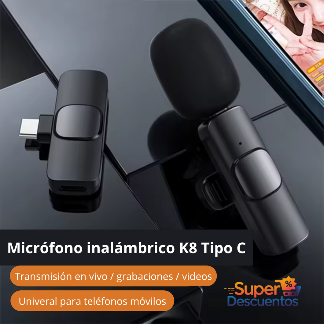 Micrófono inalámbrico bluetooth K8