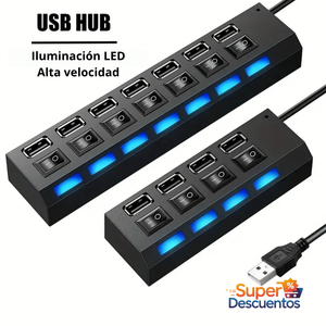 Adaptador HUB USB 7 puertos