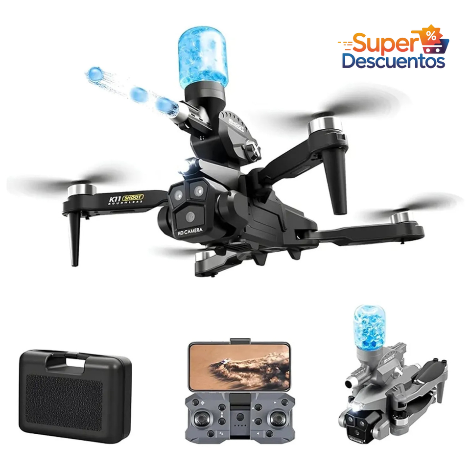 Drone K11 Max 4K con Tres Cámaras HD en Cuatro Direcciones y Estabilizador Inteligente